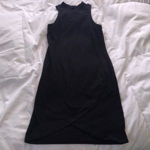 black mini dress